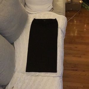 Black Midi Skirt Forever 21